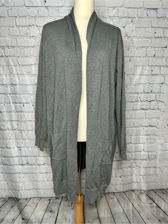 Grace Karin Sweaters - Grace Karin Gray Open-Front Long Cardigan